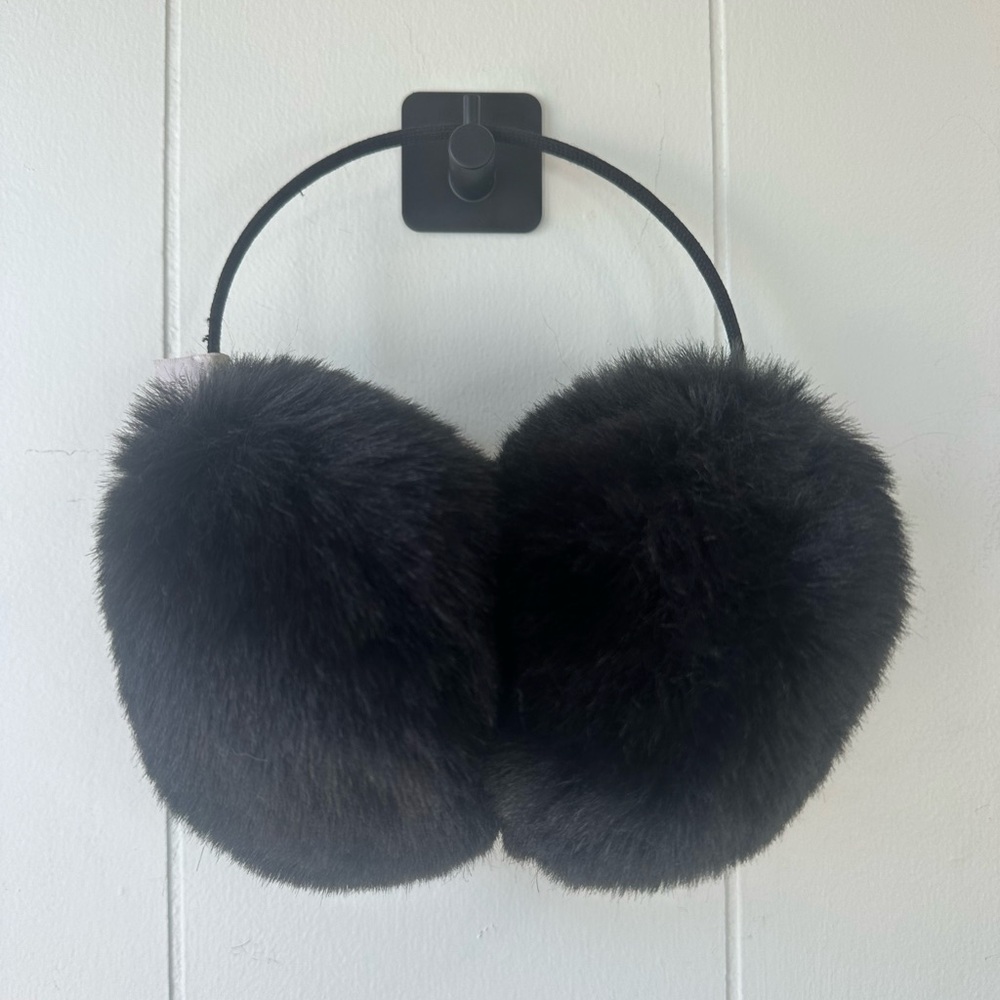 Cozy Black Faux Fur Earmuffs